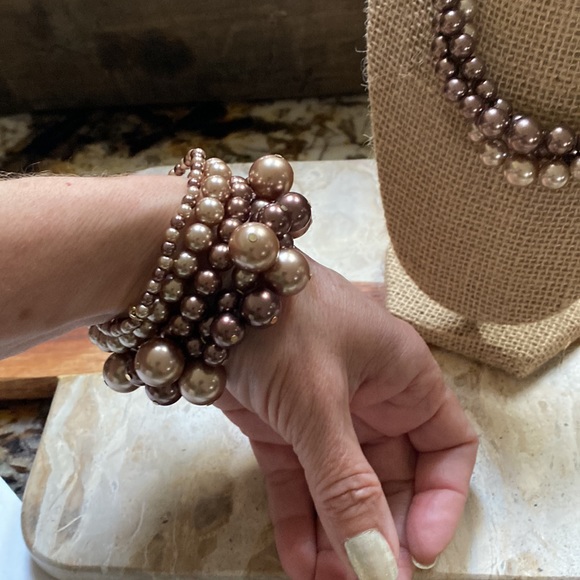 3 Piece Beaded Necklace, Bracelet and Earring Set - Picture 2 of 5